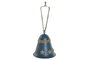 DKD Home Decor Campana Metal Azul 6,5x6,5x7,5 cm