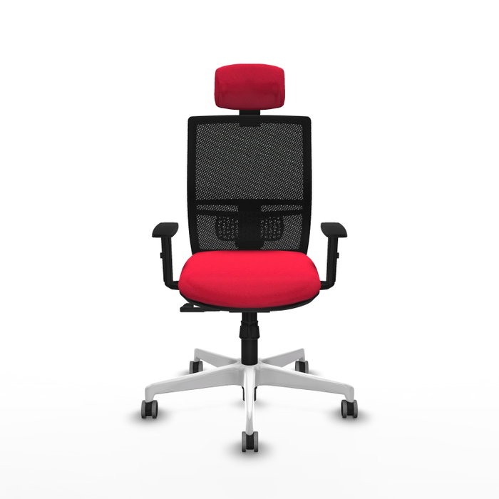 PIQUERAS Y CRESPO Silla de oficina Yunquera con mecanismo Sincro, Rojo y Negro PIQUERAS Y CRESPO Silla de oficina Yunquera con mecanismo Sincro, Rojo y Negro