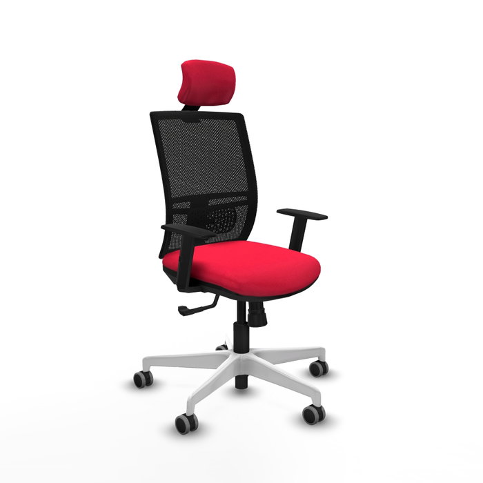 PIQUERAS Y CRESPO Silla de oficina Yunquera con mecanismo Sincro, Rojo y Negro PIQUERAS Y CRESPO Silla de oficina Yunquera con mecanismo Sincro, Rojo y Negro
