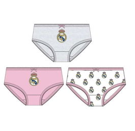 Cerdá Pack Braguitas Real Madrid T04/05 Single Jersey 3 Piezas Talla 4-5 Años Multicolor