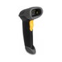 DeLOCK Escáner de código de barras USB 1D Láser Negro con soporte