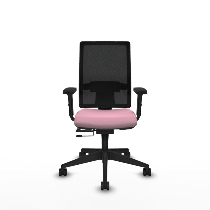 PIQUERAS Y CRESPO Silla de oficina Horna Rosa con mecanismo Sincro/Traslack