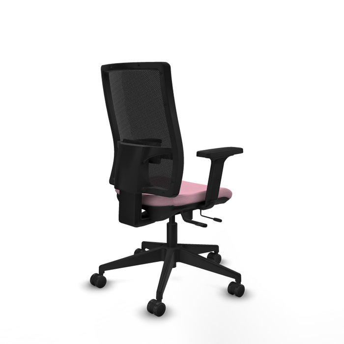 PIQUERAS Y CRESPO Silla de oficina Horna Rosa con mecanismo Sincro/Traslack