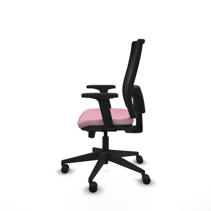 PIQUERAS Y CRESPO Silla de oficina Horna Rosa con mecanismo Sincro/Traslack