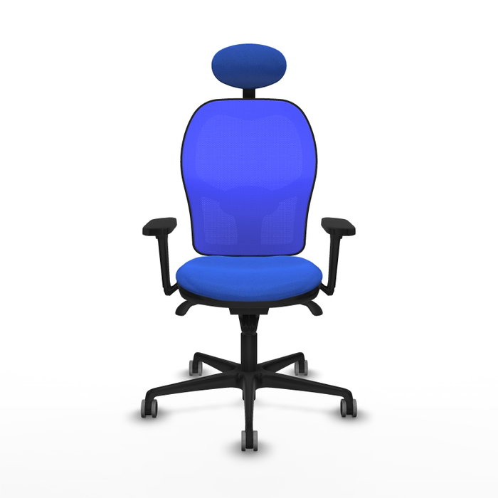 PIQUERAS Y CRESPO Silla de oficina Jorquera Azul con Mecanismo Sincro