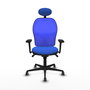 PIQUERAS Y CRESPO Silla de oficina Jorquera Azul con Mecanismo Sincro