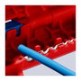 Knipex ErgoStrip Abrazadera de Cable para Instaladores Izquierdos (Zurdo), Capacidad de Pelado 8-13 mm, Color Azul y Rojo