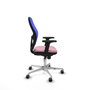 PIQUERAS Y CRESPO Silla de oficina Jorquera, Tela Rosa y Malla Azul