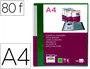 Liderpapel Carpeta de fundas DIN A4 verde translúcido