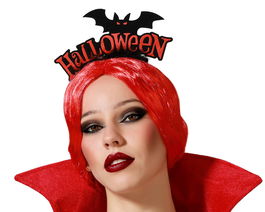 Cinturón Negro de Halloween con Aplicaciones de Murciélago para Disfraz de Vampiro