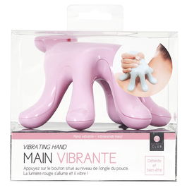 Cosmetic Club Masajeador de Mano Vibratorio para Relajación | Rosa, Gris | 13x16.5cm