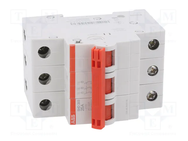 ABB SHD200 Interruptor de aislamiento de 3 polos, 25A, 415VAC ABB SHD200 Interruptor de aislamiento de 3 polos, 25A, 415VAC