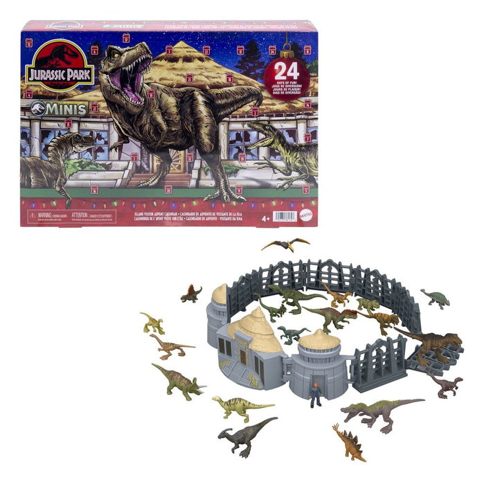 Mattel Jurassic Park Minis Calendario de Adviento Island Visitor Mattel Jurassic Park Minis Calendario de Adviento Island Visitor