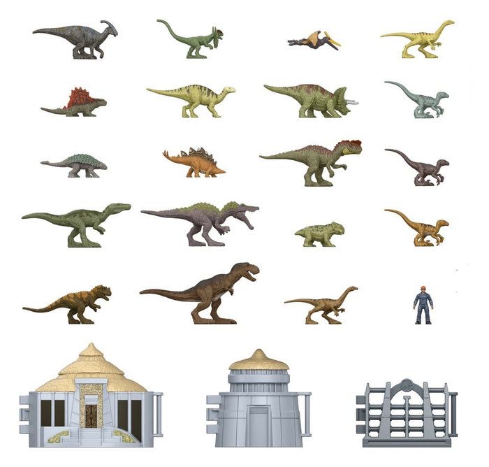 Mattel Jurassic Park Minis Calendario de Adviento Island Visitor Mattel Jurassic Park Minis Calendario de Adviento Island Visitor