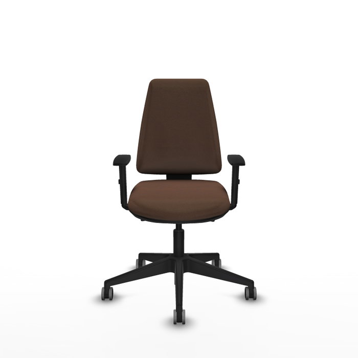 PIQUERAS Y CRESPO Silla de oficina Elche con mecanismo Asincro, Tela Marrón oscuro PIQUERAS Y CRESPO Silla de oficina Elche con mecanismo Asincro, Tela Marrón oscuro