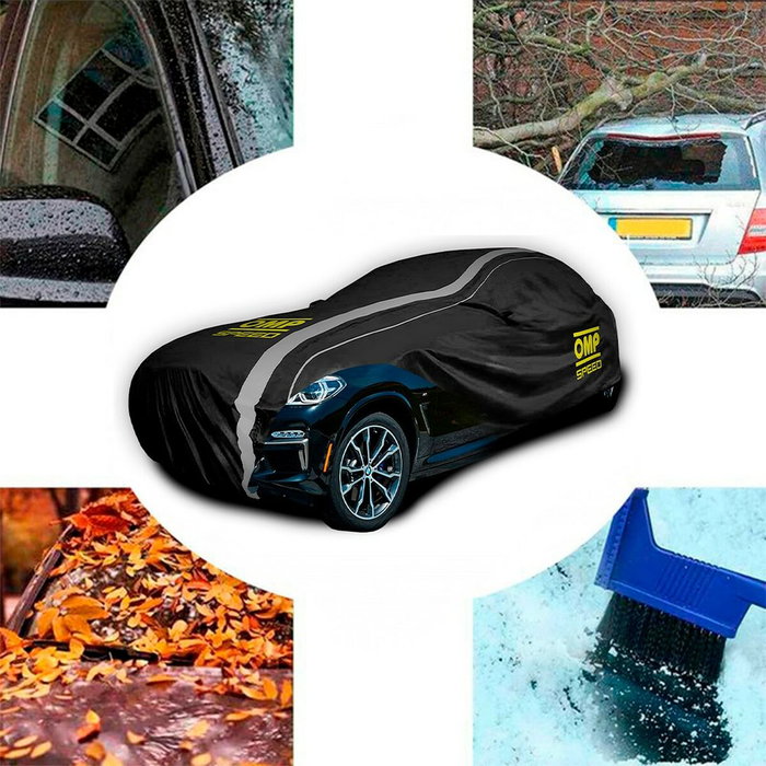 OMP Funda Cubre Coches Speed SUV Impermeable 4 Capas Talla M