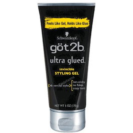 Schwarzkopf GOT2B ULTRA GLUED gel de peinado super resistente, fijación máxima 48h, 150 ml