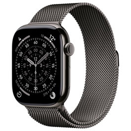 Apple Watch S11 Titan Schiefer Cellular 46mm Reloj Inteligente con Correa Milanesa Titanio y Conexión Cellular