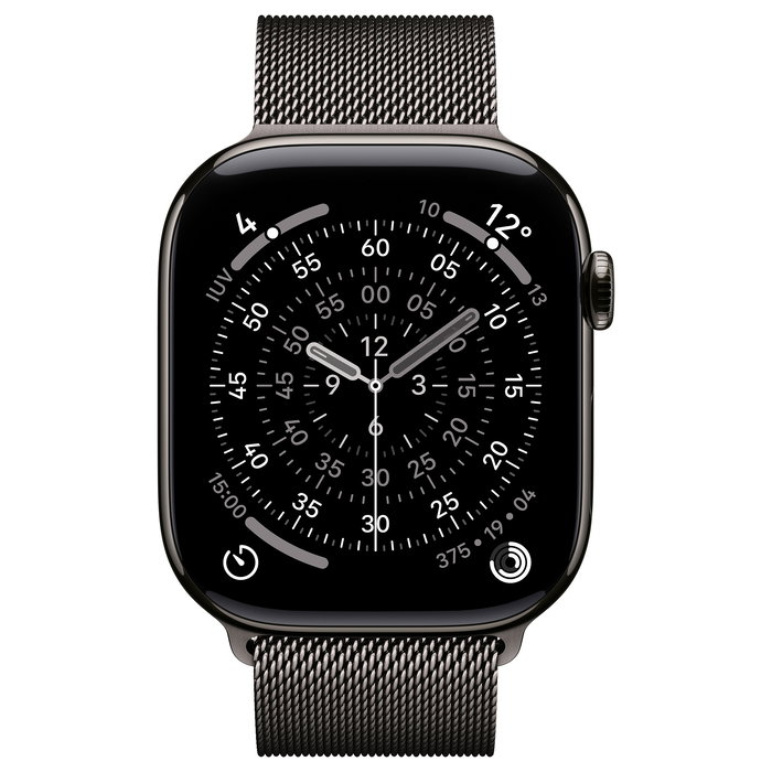 Apple Watch S11 Titan Schiefer Cellular 46mm Reloj Inteligente con Correa Milanesa Titanio y Conexión Cellular Apple Watch S11 Titan Schiefer Cellular 46mm Reloj Inteligente con Correa Milanesa Titanio y Conexión Cellular