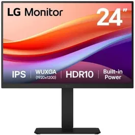 LG Monitor LED 24BA55W-B 24 Pulgadas Full HD IPS 16:9 Color Negro