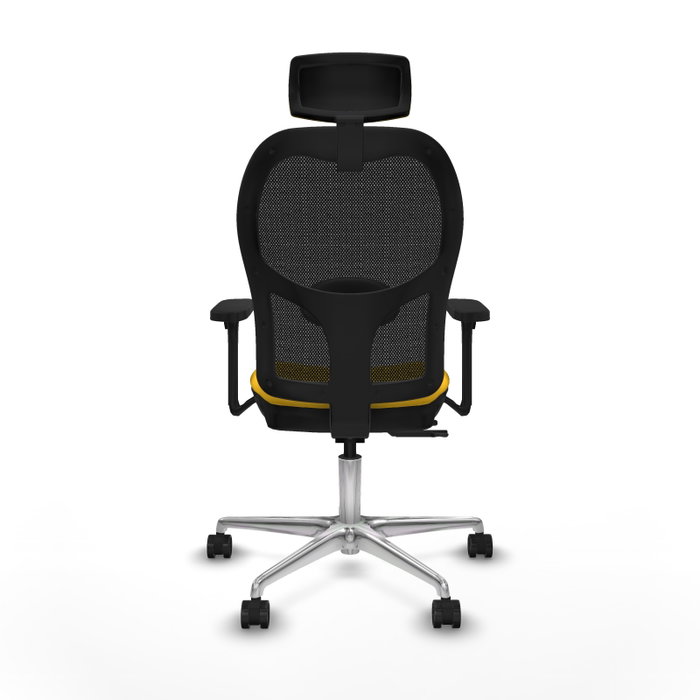 PIQUERAS Y CRESPO Silla de oficina Jorquera Sincro/Traslack Amarillo y Negro