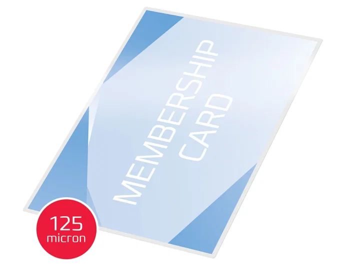 Gbc Bolsa de plastificar para tarjetas de crédito 54 x 86 mm 2x125 micras caja de 100 unidades