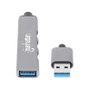 MANHATTAN Hub USB-A de 4 puertos (1x USB 3.2 Gen 1 + 3x USB 2.0) Gris