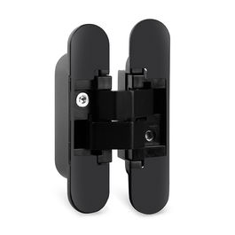 HERRAJES ALK Bisagra Invisible WING 110 5x60mm Apertura 180° Soporta 45Kg Ajuste 3D Puertas Interiores Negro Mate Blanco Mate Níquel Satinado