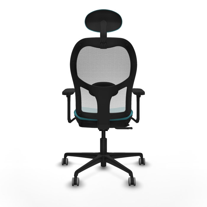 PIQUERAS Y CRESPO Silla de oficina Jorquera con mecanismo Sincro/Traslack, Turquesa y Blanco PIQUERAS Y CRESPO Silla de oficina Jorquera con mecanismo Sincro/Traslack, Turquesa y Blanco