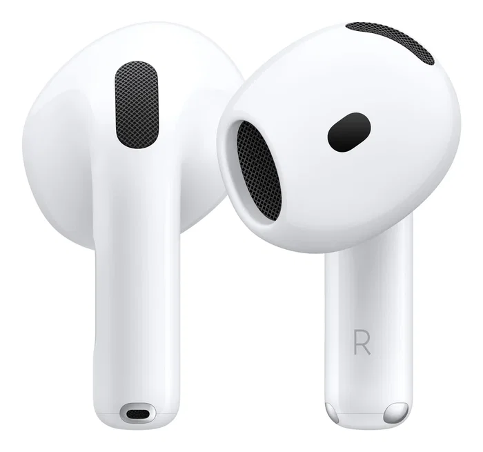 Apple AirPods (4ª Generación) Auriculares True Wireless Blanco - Chip H2, Audio Espacial, Aislamiento de Voz, IP54, 30h Autonomía, Carga USB-C