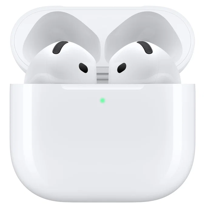 Apple AirPods (4ª Generación) Auriculares True Wireless Blanco - Chip H2, Audio Espacial, Aislamiento de Voz, IP54, 30h Autonomía, Carga USB-C