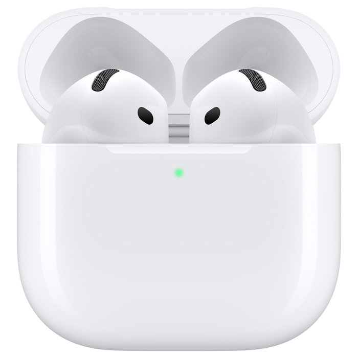 Apple AirPods (4ª generación), auriculares inalámbricos Bluetooth 5.3 TWS True Wireless Stereo con chip H2, resistencia IP54, autonomía 30 horas, color blanco