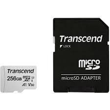 Transcend Tarjeta microSD 256GB USD300S-A con adaptador Transcend Tarjeta microSD 256GB USD300S-A con adaptador