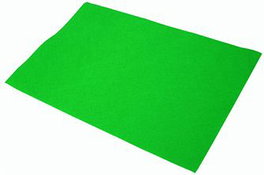 PRYSE Pack de 10 planchas de fieltro verde 40x60 cm