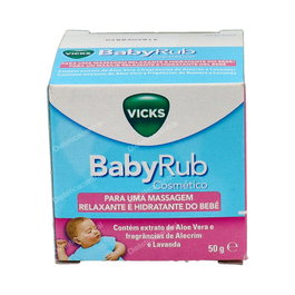 Vicks Babyrub Bálsamo Relajante para Bebé 50gr con Aloe Vera, Romero y Lavanda
