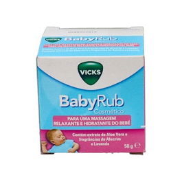Vicks Babyrub Bálsamo Relajante para Bebé 50gr con Aloe Vera, Romero y Lavanda
