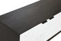 DKD Home Decor Mueble TV Moderno Marron Oscuro Blanco Mango 140x35x50 cm