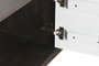DKD Home Decor Mueble TV Moderno Marron Oscuro Blanco Mango 140x35x50 cm