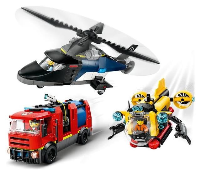 LEGO City Remix Helicóptero, Camión de Bomberos y Submarino 60462 LEGO City Remix Helicóptero, Camión de Bomberos y Submarino 60462