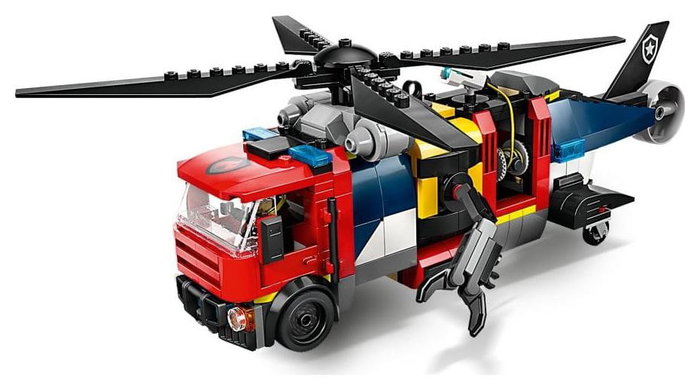LEGO City Remix Helicóptero, Camión de Bomberos y Submarino 60462 LEGO City Remix Helicóptero, Camión de Bomberos y Submarino 60462