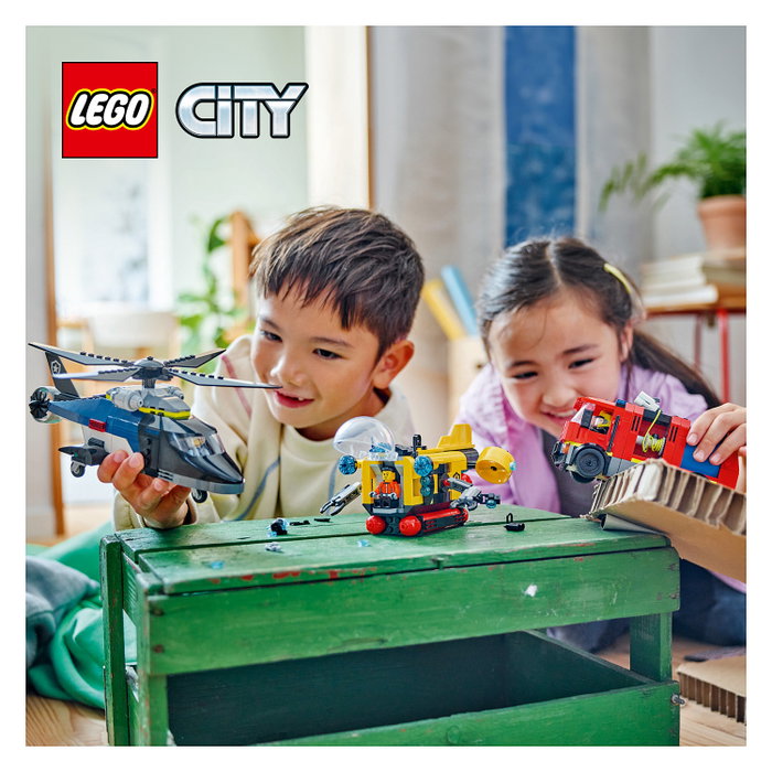 LEGO City Remix Helicóptero, Camión de Bomberos y Submarino 60462 LEGO City Remix Helicóptero, Camión de Bomberos y Submarino 60462