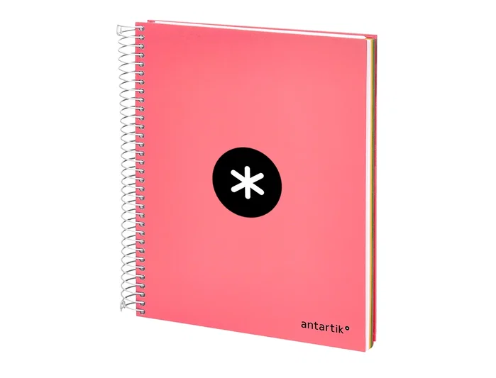 Antartik Cuaderno Espiral A5 Micro 120 Hojas Liso Color Coral