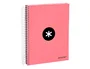 Antartik Cuaderno Espiral A5 Micro 120 Hojas Liso Color Coral