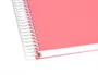 Antartik Cuaderno Espiral A5 Micro 120 Hojas Liso Color Coral