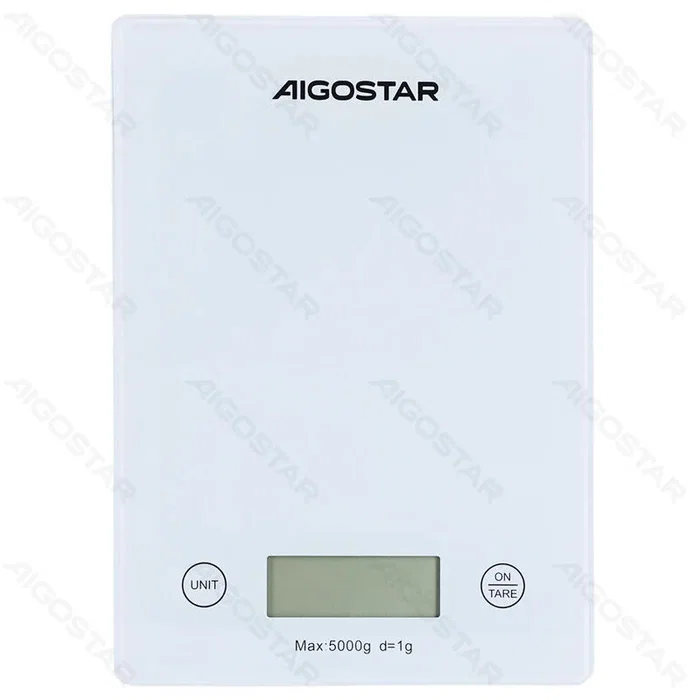 Aigostar Báscula de cocina de 5 kg Blanco Aigostar Báscula de cocina de 5 kg Blanco