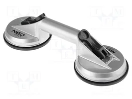 NEO TOOLS Ventosa Doble de Aluminio para Vidrio 120mm
