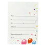 Party Time Juego de 6 Invitaciones de Cumpleaños Party Time 10x14 cm