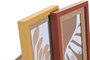 DKD Home Decor Marco de Fotos 10x15 cm Crema Terracota Cristal MDF 20x15x2 cm (6 Unidades)
