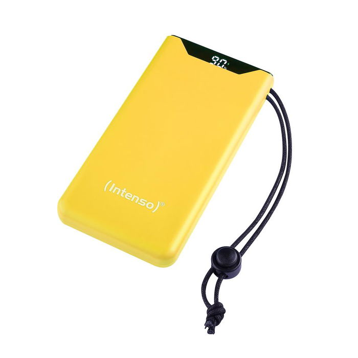 Intenso F10000 - Power Bank 10000 mAh, Color Amarillo, 20W con Power Delivery y Quick Charge 3.0, USB-A y USB-C