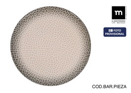 Inde Bajo Plato "Milo" Monaco Brillo, 32.5 cm de diámetro, Colección Milo, Acabado brillante (6 Unidades)